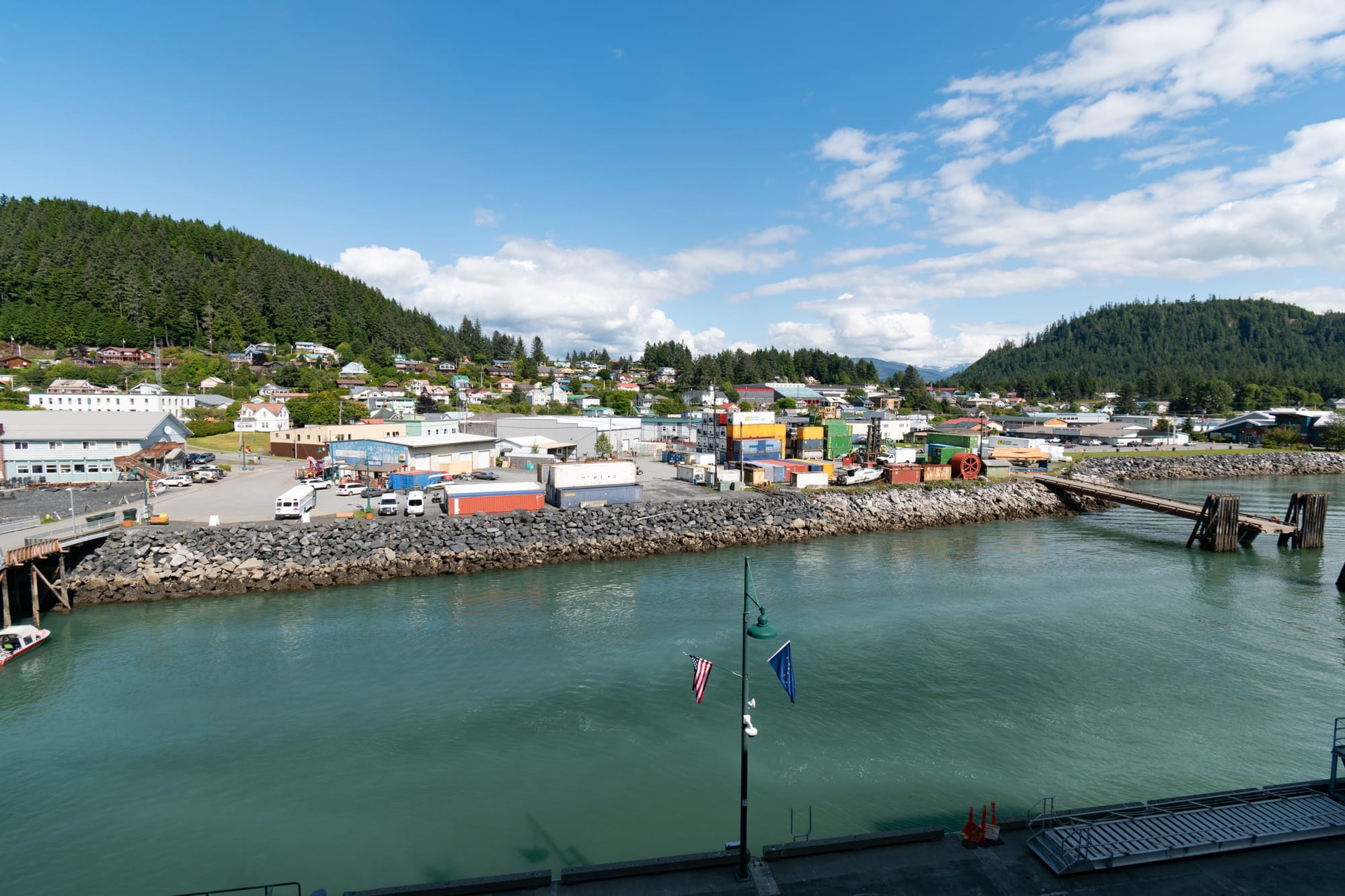 Photo of Port and town of Wrangell