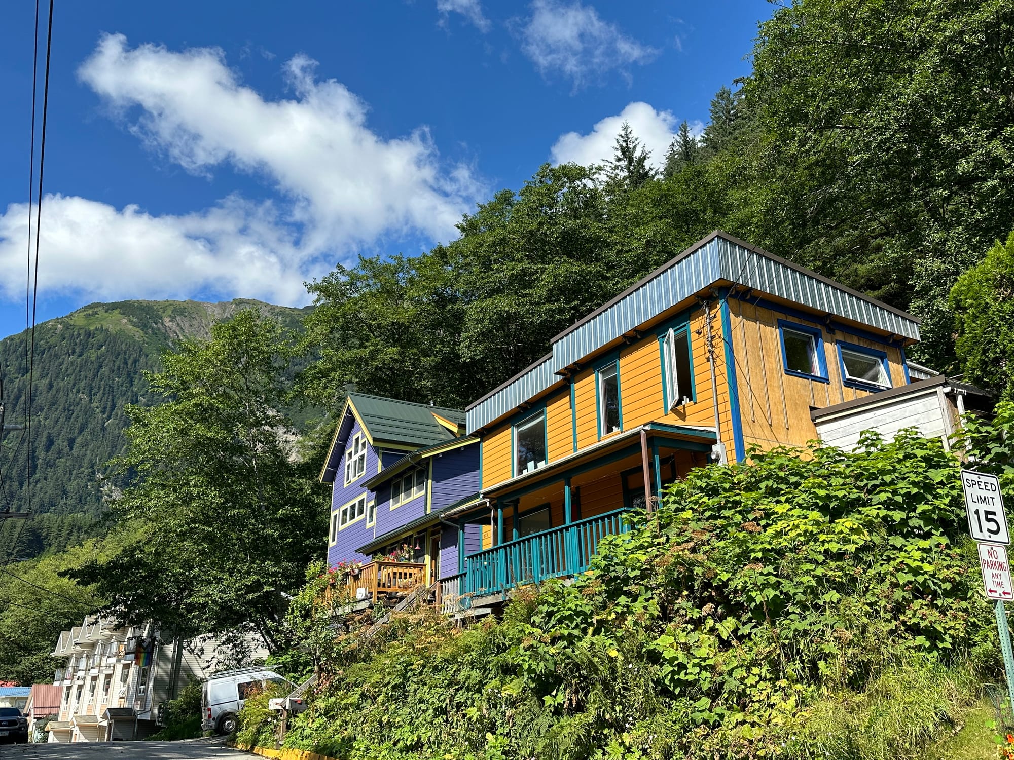 Photo of More colorful homes above Juneau.