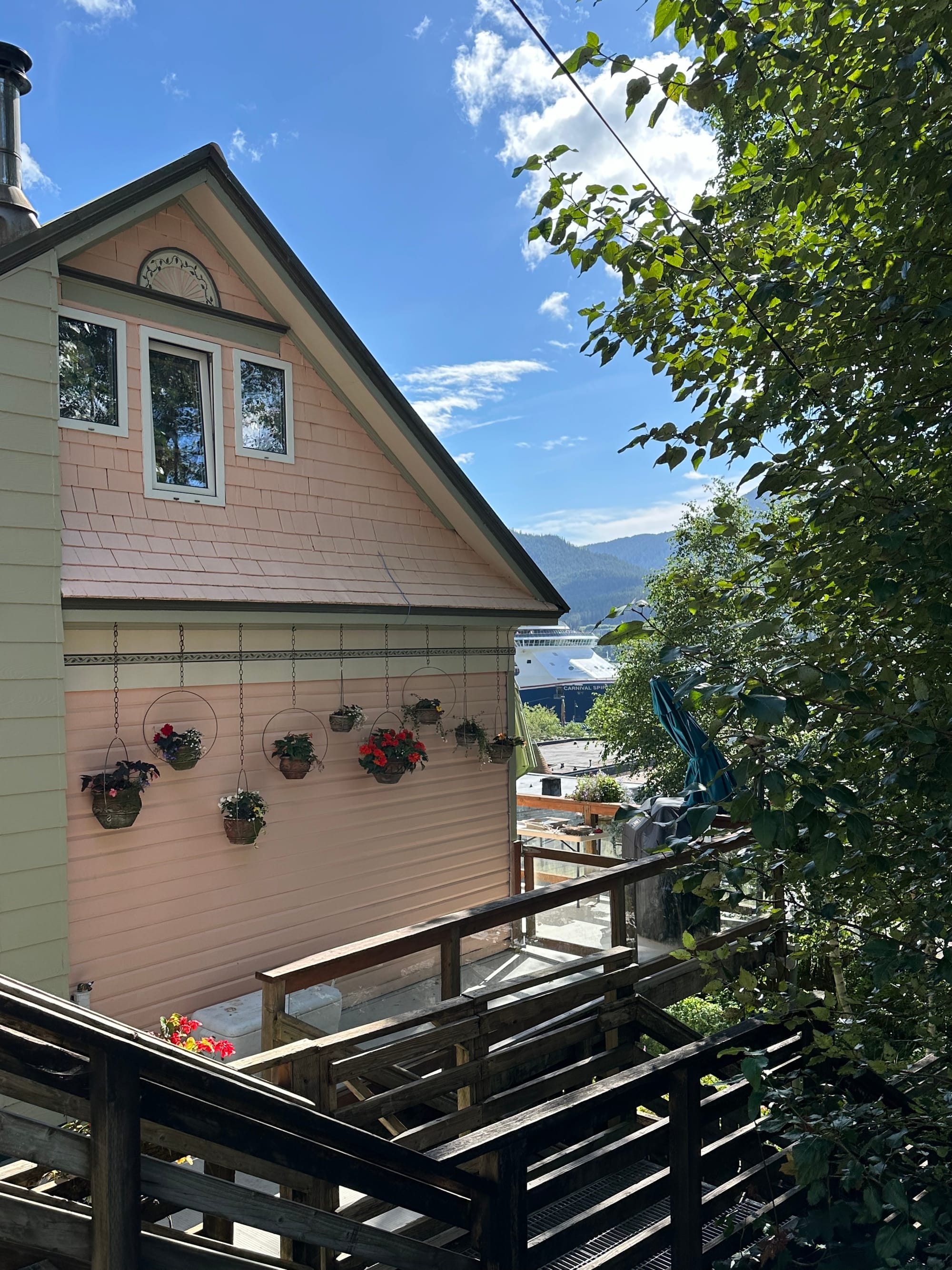 Photo of Stair "streets" behind Juneau.