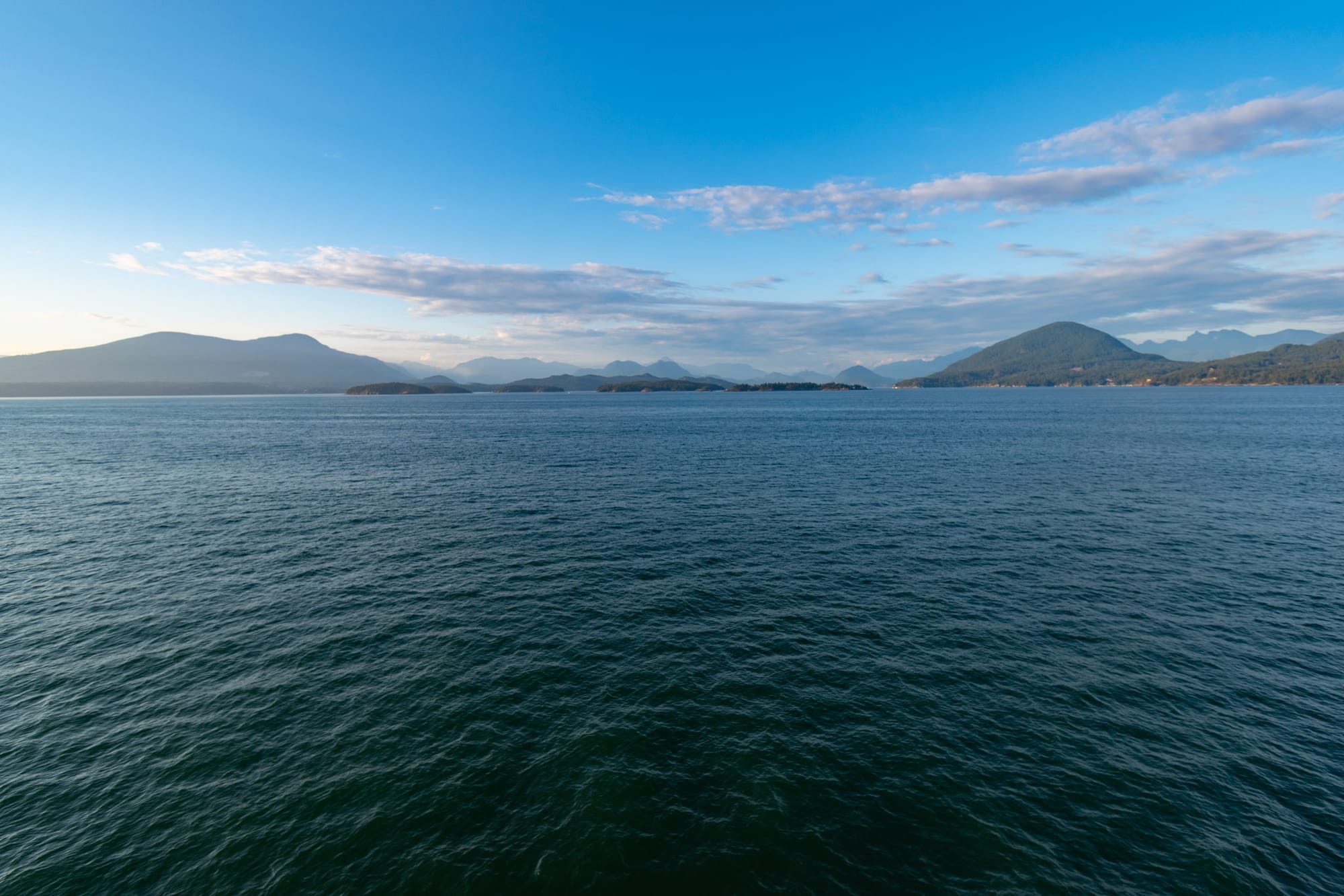 Photo of Inside Passage islands and mountains.