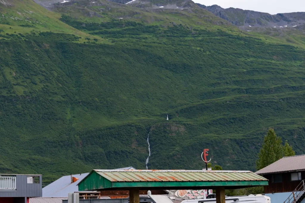 Photo of Mineral Creek Waterfall - Valdez - Above town