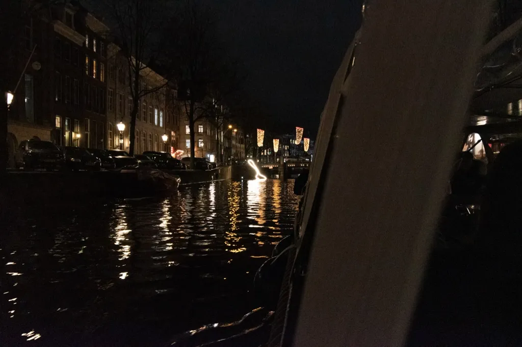 Photo of a giant spoon in the canal