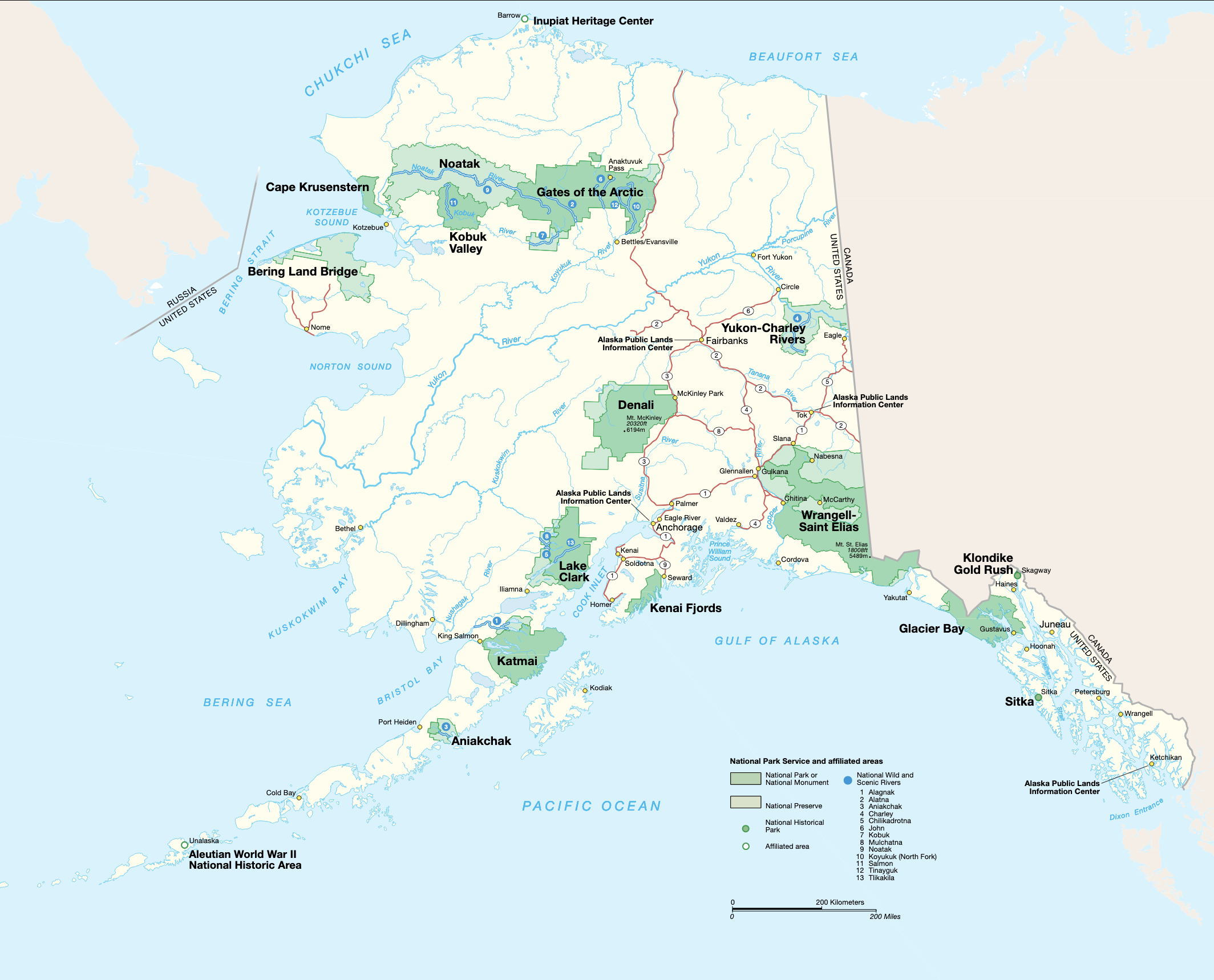 Alaska Highways (from https://www.alaska.org/maps)