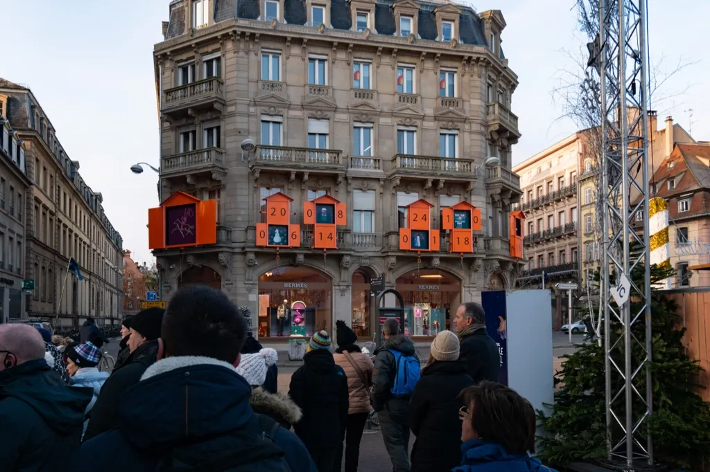 Photo of Storefront Giant Advent Calendar, Strasbourg